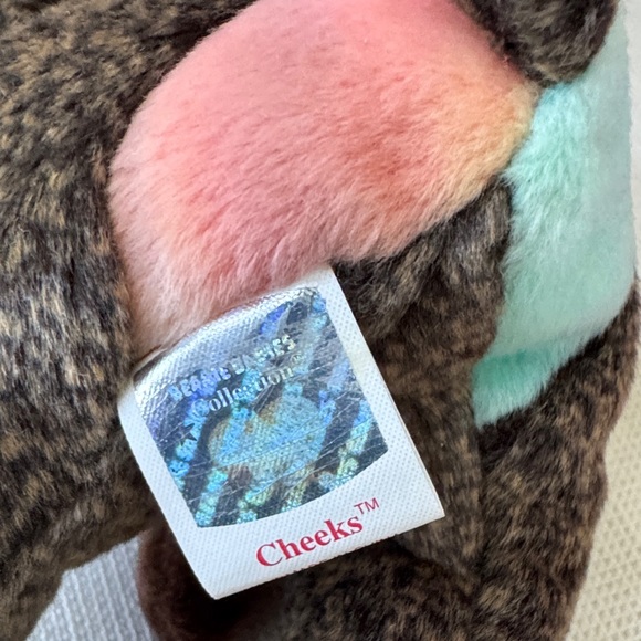 🐵 TY Beanie Babies Pair – Cheeks & Schweetheart (1999) 🐒✨ - Picture 8 of 14